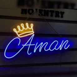 crown sign neon sign