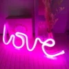 love neon sign board